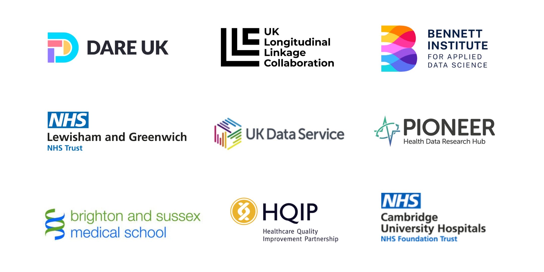 Logos of organisations who have made the pledge